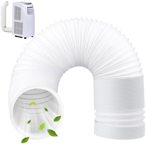 Zkaoai Tuyau d'échappement, tuyau de ventilation flexible, tuyau d'évacuation de climatisation, tuyau d'évacuation pour sèche-linge, hotte aspirante, sèche-linge (diamètre 130 mm-2 m)