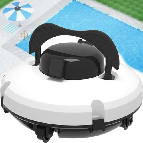 ExoticaBlend Automatischer Poolroboter | Poolrunner für Pools bis max. 80 m³ | Poolsauger Poolreiniger für Boden und Wasserlinie | 3 Reinigungsmodi