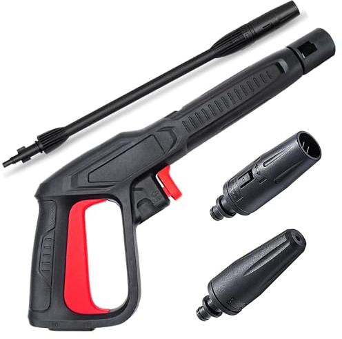 Kit de repuesto de pistola pulverizadora de alta presión de 2350 PSI, sistema de liberación de conexión rápida para Bosch, AQT con boquilla de varita de pulverización ajustable y boquilla turbo