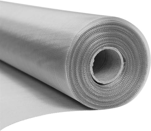 Malla fina de alambre de acero inoxidable 8/20, malla de 1 x 5 m, 1 x 10 m, 1 x 15 m, red de filtro de alambre de aviario, malla de metal, valla de animales pequeños, ideal para ratones, duradera y