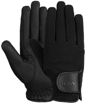 HORZE Gants d'équitation d'hiver Mayla pour femme, noirs, taille 8