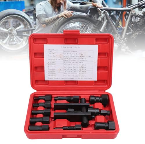 Ejoyous Set Estrattore Cuscinetti Interni, 10 Pezzi, Estrattore Cuscinetti Interni 8-25 Mm, Attrezzo Estrattore Cuscinetti Ruota, Estrattore Cuscinetti a Sfera, Attrezzo Estrattore