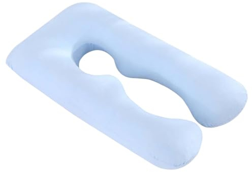 BESTonZON 1pezzi Federa Cuscino Gravidanza u Forma Di u in Cotone Traspirante Con Zip Supporto Morbido Per Dormire Sul Fianco e Sostegno Corpo Per Mamme in Attesa
