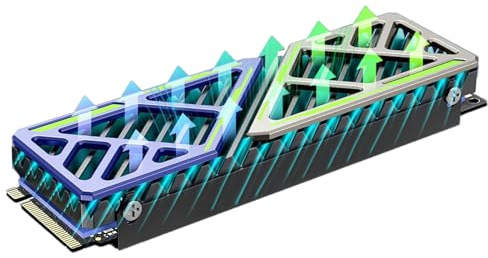 Bkljkf Disipador Térmico para Unidades De Ordenador - Aleta De Refrigeración para Discos,Disipador Portátil para Profesionales Creadores Amantes de Juegos