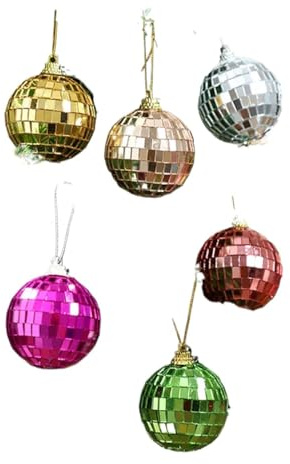 Palla a specchio da discoteca, palla a, pendente for albero, ornamenti appendere, decorazioni for la casa, forniture for feste di matrimonio
