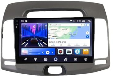 Autoradio Android 15 da 9 per Hyundai Elantra 2006-2011, Bluetooth, navigazione GPS, Carplay, WiFi, USB, FM, telecamera posteriore, 4G+64G, SWC, impianto stereo