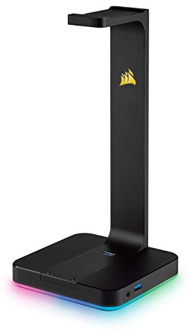 Corsair ST100 RGB Premium, Soporte de Auriculares, Negro