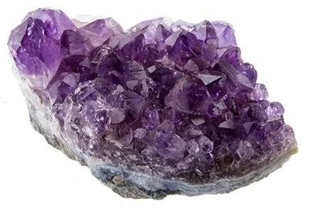 Piedra bruta mineral natural para cristaloterapia meditación cristales (drusa amatista brasileña, 200-250 g, cm)