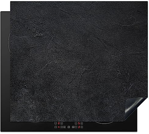 KitchenYeah© Herdabdeckplatte Einteilig Ceranfeld Abdeckplatte Küche Deko Ceranfeldabdeckung Herdabdeckung Induktionsmatte Industrial - Beton - Grau - Vintage - Rustikal - 59x52 cm