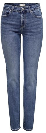 ONLY Femme Onlsui Mid Slim DNM Dia451 Noos Jeans, Medium Blue Denim, L EU