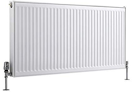 Milano Compact White Type 11 Horizontal Single Panel Convector Radiator - 600mm x 1200mm