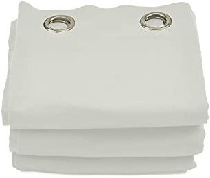 Acouspanel Akustikvorhang aus undurchsichtigem Stoff, schwer entflammbar, zweiseitig, 300 g (Beige, 135 X 224 cm)