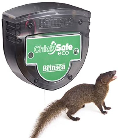 Puerta gallinero BRINSEA Chicksafe Eco - Apertura y Cierre Automático del Gallinero por Célula Fotoeléctrica - El Motor Levanta Tu Puerta al Amanecer y la Baja al Anochecer