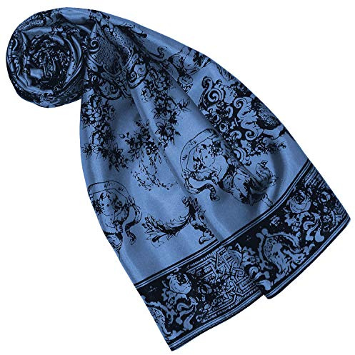 Lorenzo Cana Designer sidenduk 100 % sidenduk halsduk damhandduk flerfärgad tryckt 90 x 90 cm markduk