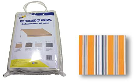 Linea Garden Friend Tissu de Rechange Complet pour Tente tombante c/Bras 245x245 rangée Jaune