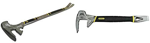 Stanley FatMax Fubar III (5-in-1 Abbruchwerkzeug, Vorschlaghammer) 1-55-120 & FatMax Fubar II Abbruchwerkzeug (4-in-1 Werkzeug, Nagelschlitz, Backen für Hölzer, Stemmeisen) 1-55-119