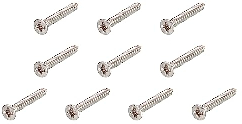 QUARKZMAN M2.2 x 16mm Viti autofilettanti x 100pz Croce Dispositivo Fissaggio per Installazione Porta e Dispositivi Fissaggio, [Argento, Testa piatta]