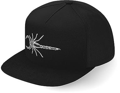 Scorpion Fullcap Art Spirit Animal Fullcap Art Flat Bill Casquette Snapback, Noir , taille unique