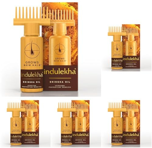 Indulekha Bringha Hair Oil Selfie Bottle 100ml (5 Pack) by Indulekha