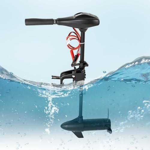 chennnls Motore elettrico fuoribordo 12V morsetti motore fuoribordo motore elettrico 58 libbre forza di spinta motore elettrico motore barca motore elettrico fuoribordo per barche