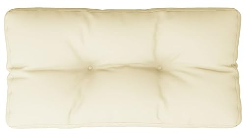 vidaXL Coussin de Palette crème 80x40x12 cm Tissu
