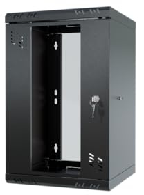 STALFLEX Netzwerkschrank 10 Zoll - Serverschrank 9HE - Server Rack für Wandmontage - Traglast 20kg - Standard Serie - 10 Zoll Netzwerkschrank zum Serverraum, Büro - Schwarz
