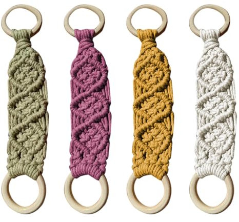 Boho Kitchen Towel Ring, Macramé Towel Holder, Crochet Dish Towel Holder, Bohemian Towel Organizer, Bathroom Towel Hanger, Stylish Towel Ring Set, Decorative Hand Towel Holder for House