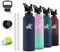 Grsta Thermosflasche, Trinkflasche 500ml, BPA-Frei, Trinkflasche mit Strohhalm, 24h Kalt & 12h Warm, Trinkflasche Auslaufsicher, Kann mit Dir Tragen, Wasserflasche Doppelwandig, für Schule, Reisen