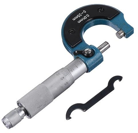 TOPBATHY 1 Pieza Micrómetro Exterior de Precisión Portátil Herramienta de Medición con Superior y Exactas