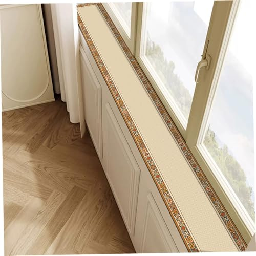SHITOOMFE Couverture de Rebord de fenêtre, Protecteur Rebord fenêtre, Couverture étroite Anti-poussière, Coussinets absorbants pouvant être coupés pour Les fenêtres et Les balcons