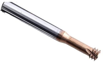 Drehmaschine, Drehmaschine, 60-Grad-Wolframstahl, Dreireihig, Gewindefräser, Fräser, für die DIY-CNC-Bearbeitung von Holzstein(1R0.1 * 6H*4D*50L)