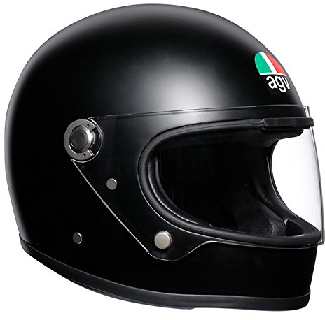AGV X3000 ECE 22-05 Solid Motorrad Integralhelm ECE 22-05 Legends, Vintage Retro, Matt Schwarz, MS