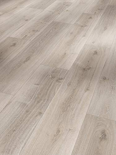 Parador Designboden Vinyl Basic 5.3 Eiche grau geweißt Gebürstete Struktur Landhausdiele 4-seitige Fase