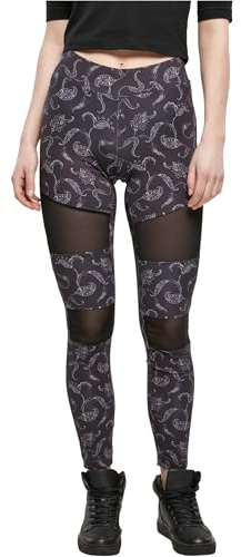 Urban Classics dam Yogabyxor Dam Tech Mesh Aop Leggings