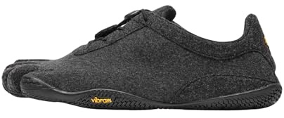 Vibram Men's FiveFingers KSO ECO Wool | Barefoot Cross-Training Shoe for Balance and Stability, Grey/Black, 50 EU / 14-15 US