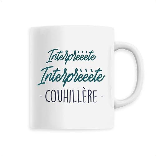 La French Touch Mug Kaamelott, le roi burgonde: cuillère - Imprimé en France - Tasse originale en céramique - Cadeau Anniversaire Film et Série Humour original rigolo (Blanc)