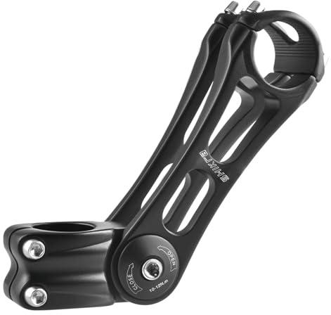 TRIWONDER Verstellbarer Lenkervorbau ±85° Aluminium 25,4/31,8 mm - 90/110/145 mm Fahrradlenker Vorbau für MTB, Rennrad, BMX (Für 31,8 mm Lenker, 31.8 x 145mm)