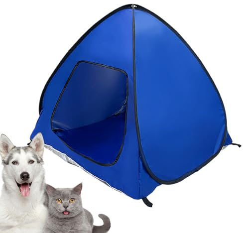 Yorajuy Hundtält för camping | Vattentätt skydd bärbart husdjurshus, husdjurstillbehör, utomhus katt hundtält för gräsmatta utflykter camping picknick uteplats trädgårdsaktiviteter