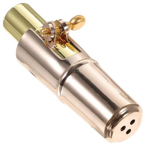 Healifty Kit de Saxofón Boquilla de Saxofón con Tapa de Accesorios para Instrumentos Musicales y Ligadura de Metal