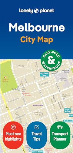 Lonely Planet Melbourne City Map: Durable, Waterproof, Easy-Fold Planning Map with Attractions & Walking Tours (Compact City Planning Maps)