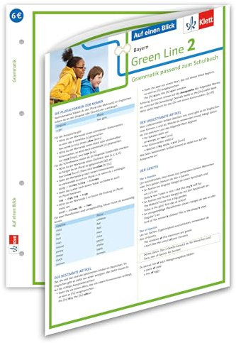 Klett Green Line 2 Bayern Klasse 6 - Auf einen Blick: Grammatik passend zum Schulbuch (Green Line. Ausgabe für Bayern ab 2017)