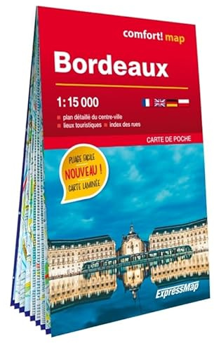 Bordeaux 1/15.000 (carte poche format laminée - plan de ville)