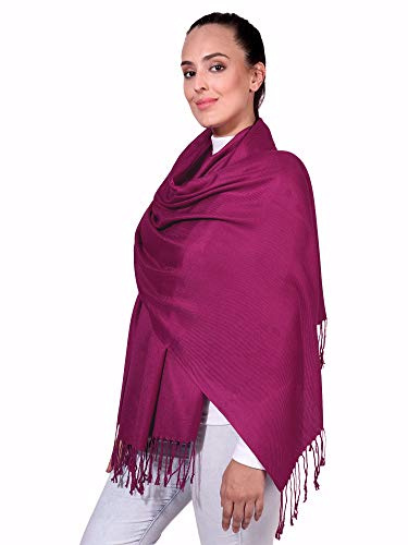 World of Shawls Pashmina Style All Seasons Handcrafted Wrap Shawl Stole Scarf