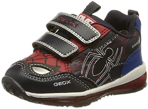 Geox B Todo Boy A, Sneakers Bambini e ragazzi, Blu/Rosso (Navy/Red), 21 EU