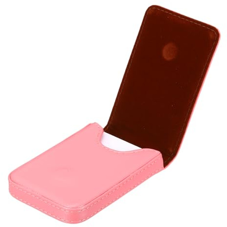 PATIKIL Business Card Holder, PU Leather Business Card Pocket Slim Name Card Wallet with Magnetic Shut for Office Credit Card ID Organization, Pink