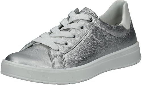 ara Damen ROM Sneaker, Silber,Weiss, 44 EU