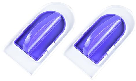 MAGICLULU de Pasteles 2 Piezas Espátula Extraíble de Plástico Alisador de Superficies de Pasteles Mango Ergonómico Utensilio de Cocina para Hornear