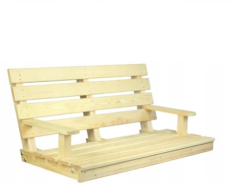 QLS sittbänk av trä, 120 cm, sits till gunga hollywoodgunga 1 gungbänk utan ram