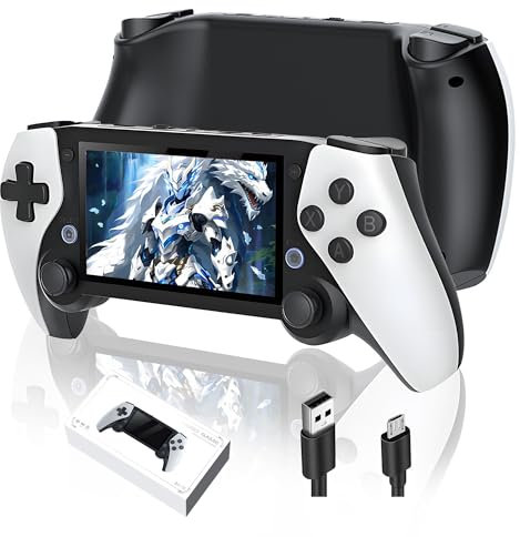 M25 Console Portatile Retro Console di gioco portatile,20271+ Giochi,20 Emulatori,Sistema EmuELEC,480*272P 4,3 pollici LCD IPS schermo Console di gioco retrò,3000mAh Batteria,30+ lingua (64G)