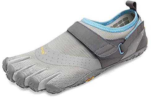 Vibram Men's FiveFingers V-Aqua | Barefoot Amphibious Water Shoes for Trekking & Wet Expeditions, Grey, 46 EU / 11.5 - 12 US